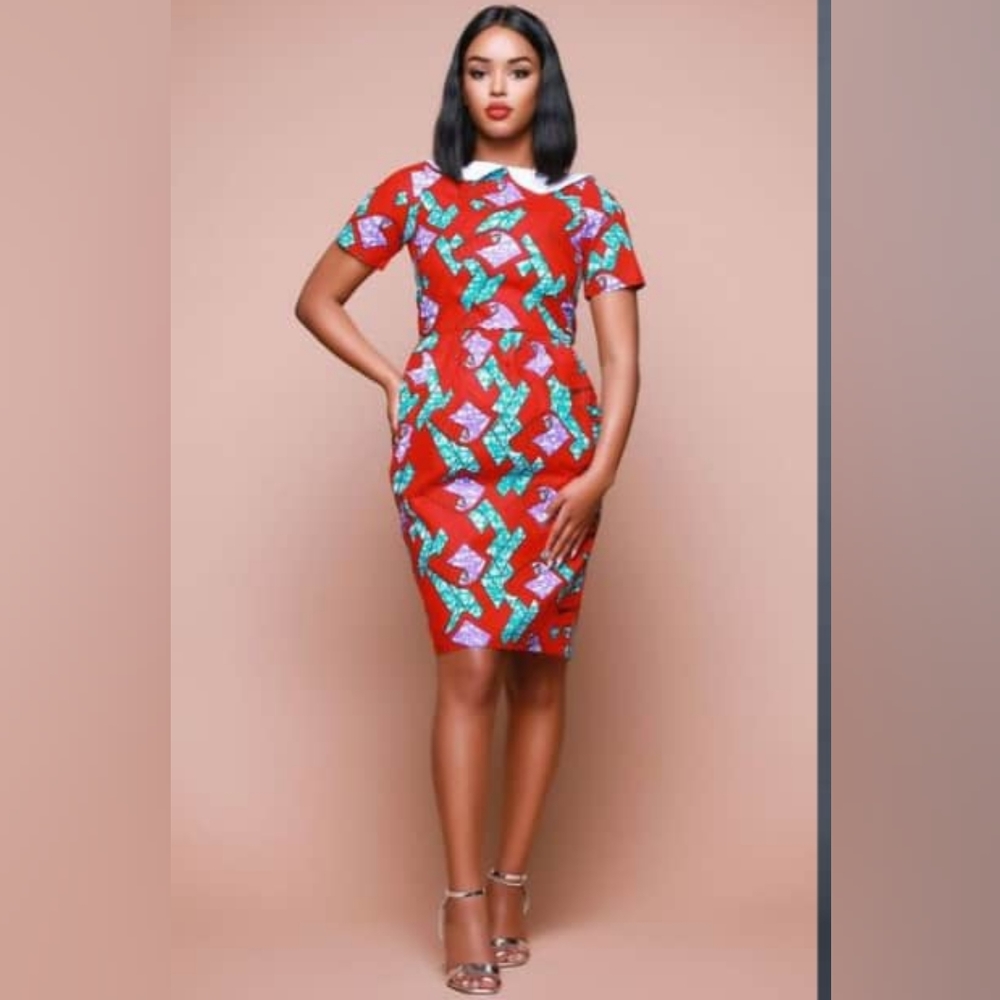 Grassfields Useni Midi Dress sz 4x(US14/16)